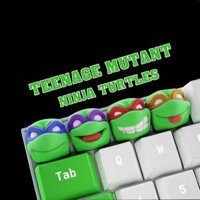 Keycap ninja rùa - nút bàn phím cơ - Artisan keycaps