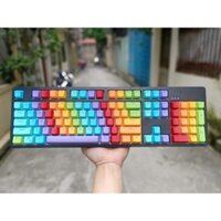 Keycap pbt Rainbow double shot xuyên led