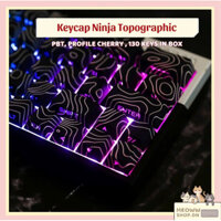 Keycap pbt xuyên led Ninja Topographic