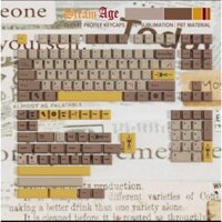 Keycap Retro cơ khí Steam Age PBT cherry profile cho bàn phím
