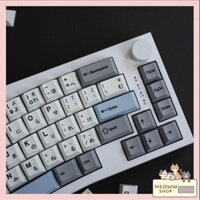 Keycap Retro Grey Blue Cherry Profile chơi được nhiều layout giá rẻ