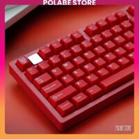 Keycap Ruby Red Cherry profile bàn phím cơ cao cấp Polabe Store Keycap Aifei Pyga màu đỏ tươi