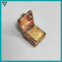 Keycap Rương vàng nghệ thuật bằng đồng trạm tay