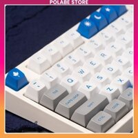 Keycap SA Grey White Blue Green Leaf profile bàn phím cơ Polabe Store Keycap SA Aifei