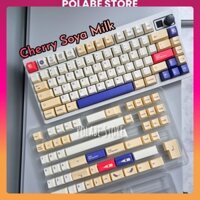 Keycap Soya Milk Japan Cherry profile PBT bàn phím cơ Polabe Store Keycap in sắc nét