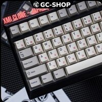 Keycap XMI CLONE | Keycap Retro Japan Red nhựa PBT 145 nút in nhiệt Dyesub