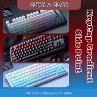 Keycap xuyên led gradient ninja (Side Print) mạch xuôi - Cherry Profile - PBT doubleshot 133 Phím