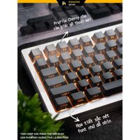 Keycap xuyên led mạch xuôi side print gradient cherry profile nhựa pbt doubleshot