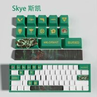 Keycaps hợp đồng không sợ hãi mới của Skye, hiện vật treo gạch, thích ứng với bàn phím cơ như Wooting Atk