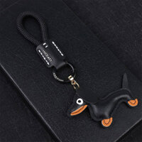 Keychain Car Key Chain Pendant High-Grade Leather Lanyard Schoolbag Pendant Tide Car decorations y2EP