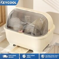 KEYCOOL Hộp đựng chén bát đĩa có nắp đậy, tủ bếp chống côn trùng, bụi bẩn thoát nước ngăn ẩm mốc bảo vệ sức khỏe