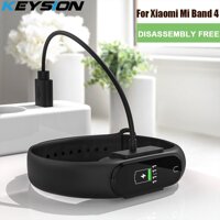 Keysion Cáp Sạc Cho Xiaomi Mi Ban Nhạc 4 USB Cho Miband 4 Phiên Bản Toàn Cầu Sạc Nhanh Cho Xiaomi Mi Thông Minh ban Nhạc 4