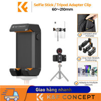 K&F CONCEPT MS20 60mm ~ 210mm Gậy Selfie / Kẹp điện thoại Silicon mềm ổn định & mạnh mẽ chống trượt