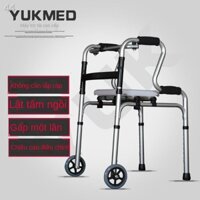 KF☫■Người cao tuổi đi bộ Khung tựa tay Đai Bánh xe ngồi khuyết tật Hỗ trợ Chống nạng bốn chân