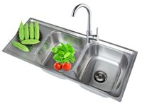 KG10545L, Chậu rửa bát inox 2 hố kangaroo