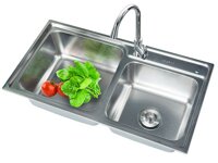 KG8143, Chậu rửa inox kháng khuẩn kangaroo