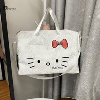 Kgyewl Hoạt Hình Dễ Thương KT Mèo Dung Tích Lớn Túi Đeo Vai Túi Đeo Ngang Di Động Tập Gym Túi Xách Du Lịch Túi Bảo Quản Cho Bé Gái Quà Tặng Mới