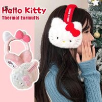 Kgyewl Kawaii Hello Kitty Giữ Nhiệt Earmuffs Sanrio KT Cat Sang Trọng Mùa Đông Giữ Ấm Chống Đông Túi Tai Hoạt Hình Tai Ấm Mới