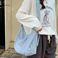 Kgyewl Túi đựng bánh bao thể thao thời trang mới Túi đeo vai Nylon dung tích lớn Mới