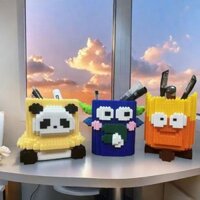 [Khả năng nhận thức trau dồi] Hộp đựng bút khối xây dựng Mini Tương thích với lắp ráp hạt nhỏ Lego Hộp đựng bút tự làm thủ công Đồ trang trí phòng ngủ Quà tặng cho bạn bè [Khả năng nhận thức trau dồi] Hộp đựng bút khối xây dựng Mini Tương thích với lắp rá