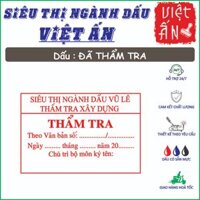 Khắc con dấu THẨM TRA (Chuẩn nghị Định Số: 15/2021/NĐ-CP)