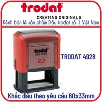 Khắc con dấu theo yêu cầu Trodat 4928 (Kích thước 33x60mm)