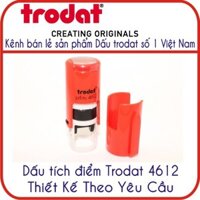 Khắc con dấu tích điểm - dấu tròn Trodat 4612 (12x12mm)