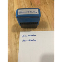 Khắc dấu tên dài + chữ ký 1 hàng