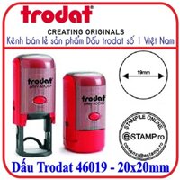 Khắc dấu tròn đường kính 19mm (Trodat 46019)