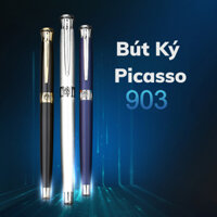 KHẮC TÊN Bút Ký Cao Cấp Picasso Bạc 903 Mặt Nạ Châu Phi Miễn Phí Khắc Tên