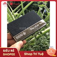 khắc tên hộp đựng card chất liệu da siêu bền lấy ngay