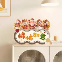 Khắc Thủ Công Tay Nghề Chào Mừng Nhà Lối Vào Bàn Tranh Sáng Tạo Năm Kênh Thần Tài Phòng Khách TV Trang Trí Tủ