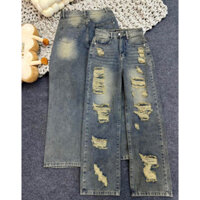 (Khách đọc mô tả) Quần jean vải QC rách kiểu