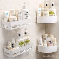 [Khách hàng quay lại] Giá lưu trữ phòng tắm không cần khoan, kệ toilet, hộp lưu trữ dán tường, giá lưu trữ đĩa xà phòng