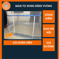 [Khai trương bán lấy tương tác] Màn chụp tự bung đỉnh vuông có viền - Mẫu mùng người lớn chống muỗi