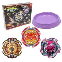 [Khai trương giảm giá] Bộ 3 Con quay TORNADO + 2 Tay phóng + 1 Sàn đấu