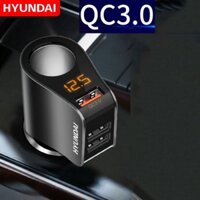 Khai trương Tẩu Sạc xe con QC 3.0 - Tẩu chia sạc hàng hiệu Hyundai HY-10 dùng được coi mọi loại xe