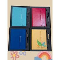 Khám Phá Combo Quà Tặng Sổ bìa lăn cạnh, Bút KL khắc logo, hộp đựng âm dương