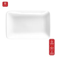 Khăn ăn Long Phương - Đĩa sứ đựng khăn ăn trong nhà hàng khách sạn - 16 inchhàng thường