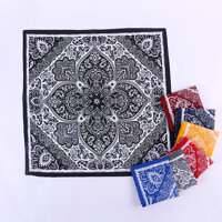 Khăn bandana khăn hiphop streetwear size 58x58cm - Đen