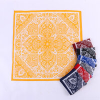 Khăn bandana khăn hiphop streetwear size 58x58cm - Vàng nghệ