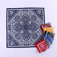 Khăn bandana khăn hiphop streetwear size 58x58cm - Xanh đen