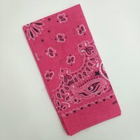 Khăn bandana khăn turban hiphop size 5555cm - Hồng sen