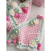 Khăn Bandana móc len - Khăn Badana handmade