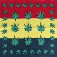 Khăn bandana nhiều màu họa tiết lá gai dầu size 5555cm - M09