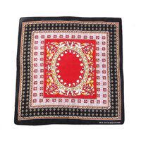 Khăn Bandana phong cách Vintage dễ thương 54x54cm - BND06.2 ô vuông Đỏ-đen