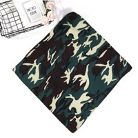 Khăn bandana turban kích thước 54x54cm Vintage dễ thương - BDN3.3 Tone xanh trắng