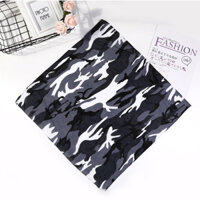 Khăn bandana turban kích thước 54x54cm Vintage dễ thương - BDN3.5 Tone Ghi Trắng