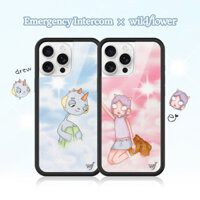 Khẩn Cấp Intercom x Wildflower Tên Khớp WF Cặp Đôi Vỏ Điện Thoại Cho iPhone 16 15 14 13 12 Pro Max Silicon Cứng Chống Rơi Ốp Lưng Chống Sốc Cho iPhone 14 15 16 Plus