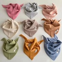 Khăn Cashmere Trẻ Em Hàn Quốc Màu Trơn Ấm Tam Giác Khăn Cho Bé Trai Bé Gái Thu Đông Len Ấm Áp Cho Bé Khăn Cổ